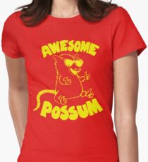 Awesome Possum Women's Fitted T-Shirt