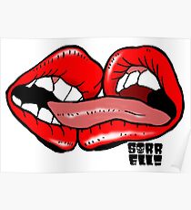 Beißende Lippen Poster