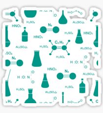 Scientific pattern. Chemistry, biology, medicine. Sticker