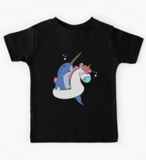 Narwhal Unicorn Float | Kühles Fantasie-Tier-Geschenk Kinder T-Shirt