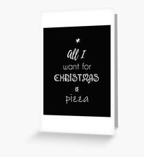 Pizza Christmas Greeting Card