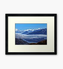 Queenstown from Crown Range Road Framed Print