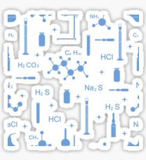 Scientific pattern. Chemistry, biology, medicine. Sticker