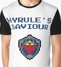 Saviour of The Realm - 8 Bit Zelda Art Graphic T-Shirt