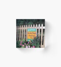 Vintage advertising sign Acrylic Block