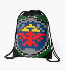 8bit Zelda Shield Drawstring Bag
