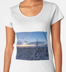 Snow covered landscape Women's Premium T-Shirt