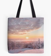 Misty winter morning Tote Bag