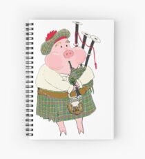 Bagpipe Pig Spiral Notebook