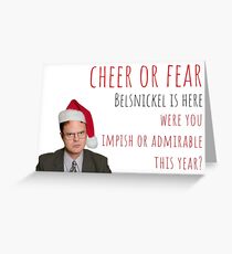 Dwight Christmas Card/Sticker. Pennsylvania Dutch Christmas. The Office US, meme greeting cards Greeting Card