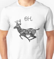 OH Deer funny catchy phrase Unisex T-Shirt