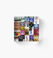 Musicals Collage III Acrylic Block