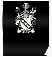 Póster Escudo de armas de Bunbury - camisa de la cresta de la familia
