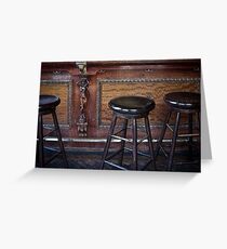 "Three stools walk into a bar ..." Greeting Card