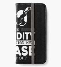 Quote Cat Funny Memes Gift Joke Stupidity Sarcasm iPhone Wallet/Case/Skin