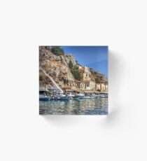 Symi Houses Acrylic Block