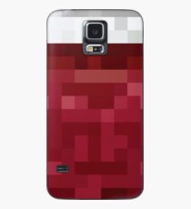 Red and White Pixel Design Case/Skin for Samsung Galaxy