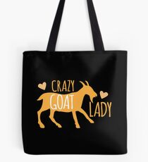 Crazy GOAT lady Tote Bag