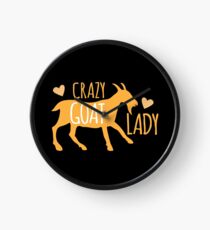 Crazy GOAT lady Clock