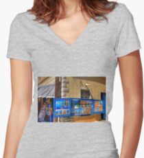 Art for Sale Women's Fitted V-Neck T-Shirt