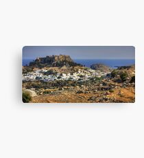Between a Rock and a Hard Place Canvas Print