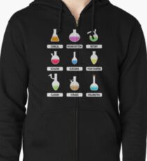 Science Teacher. Pro Science. Chemistry Teacher. Science Gift. Educational Lab Glassware. Chemistry Flasks. Infographic. Science Nerd. Laboratory. Chemist. Zipped Hoodie