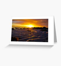 low tide at sunrise Greeting Card