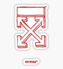 Red Off White Pen Sticker