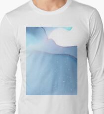 Morning Frost - Fluid Ink Art Long Sleeve T-Shirt