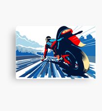 Motor racer speed demon Canvas Print
