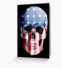 AMERICAN SKULL Greeting Card