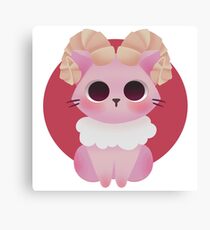 Cat Zodiac - Aries Canvas Print
