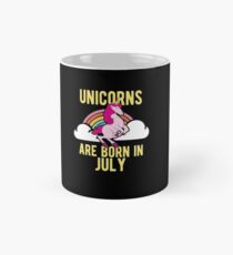 Unicorns Are Born In July Shirt Birthday Month Gift Tee Tasse (Standard)