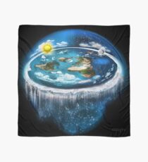 Flat Earth with Dome Art Scarf