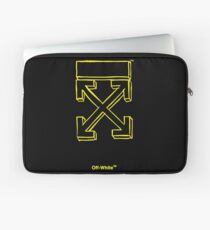 Funda para portátil Logotipo amarillo apagado blanco