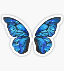 Blue Butterfly Wings Sticker