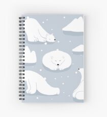 patterns Everyday | Yoga Bears Spiral Notebook