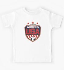 USA Women's Soccer National Shield since 1985 Kids T-Shirt