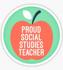 proud social studies teacher Sticker
