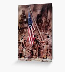 9/11 NYPD and FDNY, Heroes of our Time Greeting Card