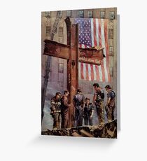 9/11 NYPD and FDNY, Heroes of our Time, Greeting Card