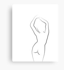 Sexy Drawing of a Woman Dancing - Lola's Last Dance Canvas Print