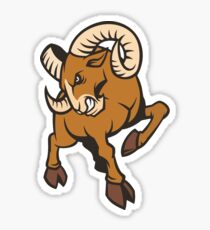 Angry Ram Sticker