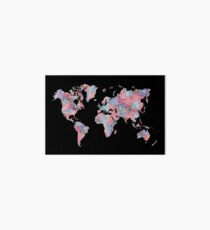 Wanderlust World Map Art Board