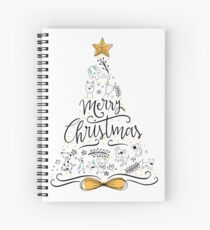 Xmas tree funny accessories for dog lovers Spiral Notebook