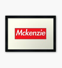 Hello My Name Is Mckenzie Name Tag Framed Print