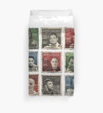 Gracie BJJ Brazilian Jiu Jitsu Hero stamps Duvet Cover