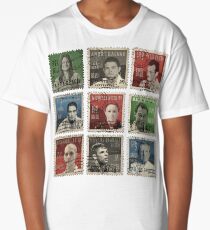 Gracie BJJ Brazilian Jiu Jitsu Hero stamps Long T-Shirt