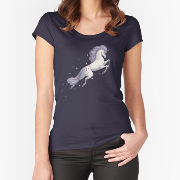 Fabulous Unicorn Fitted Scoop T-Shirt