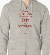 Nichts tun Hoodie mit Reißverschluss